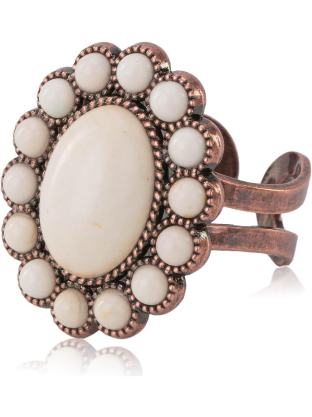 Turquoise Western Knuckle Cuff Ring for Women | Rustic Boho Jewelry Accessory